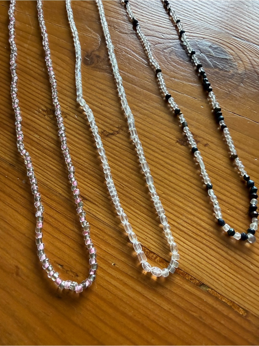 Authentic glass Mardi Gras beads